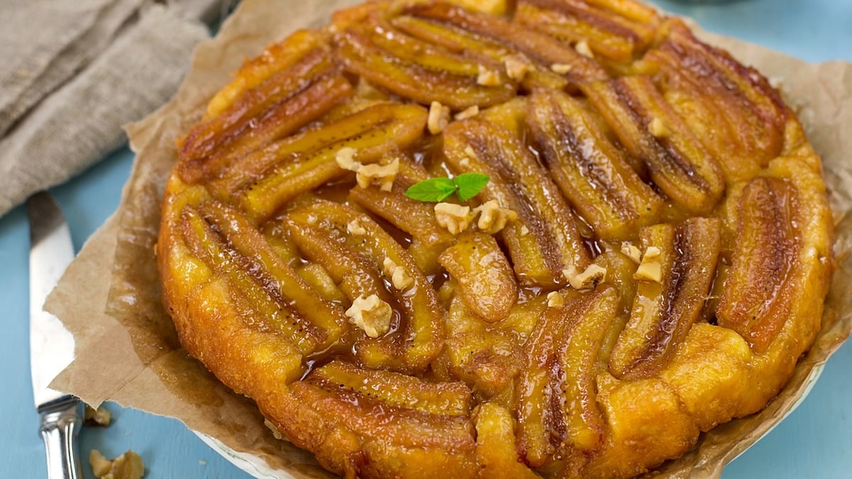 Tarte tatin aux bananes - Recette