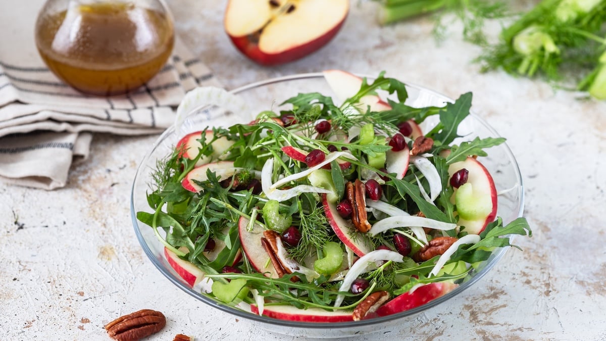 Salade légère au fenouil et aux pommes