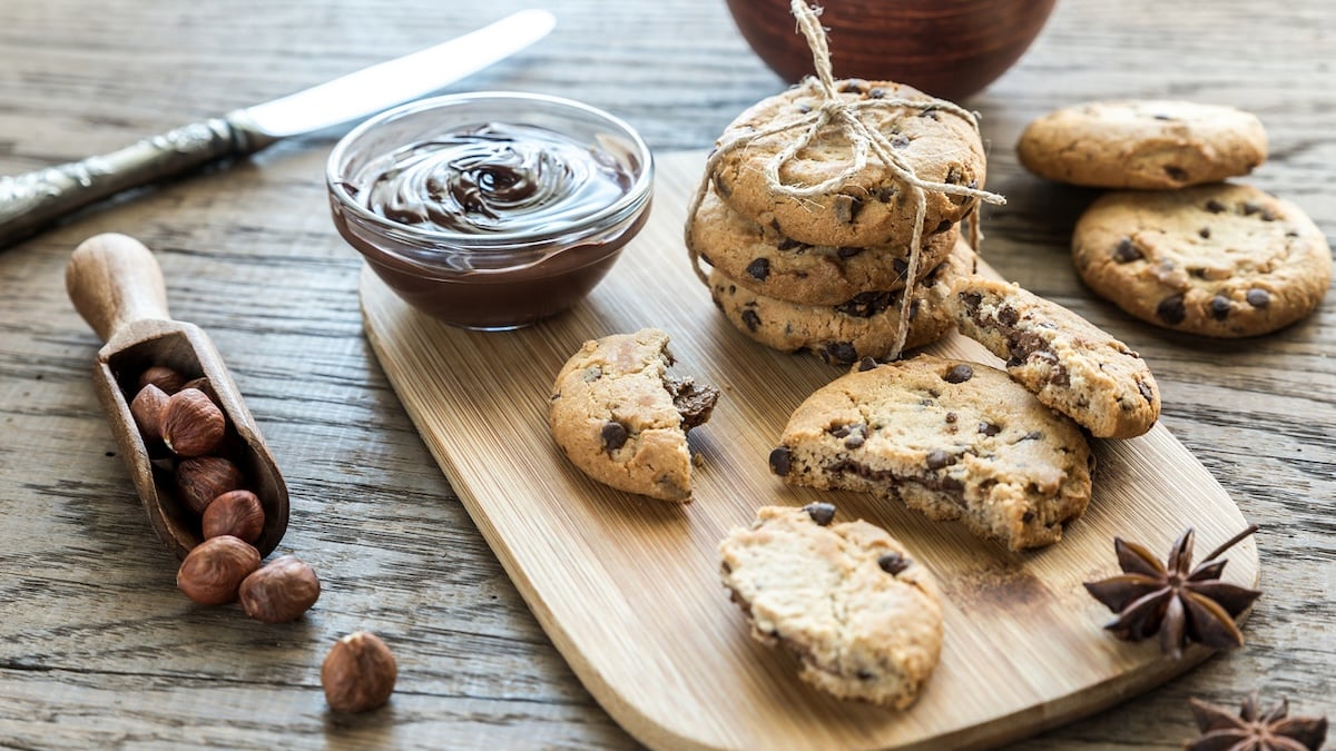 Cookies aux noisettes et au chocolat - Recette