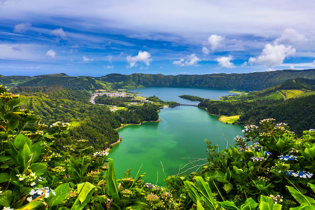 Le lac des Sept Cités de de l'île de São Miguel