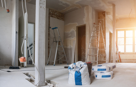 Travaux de rénovation dans un appartement 