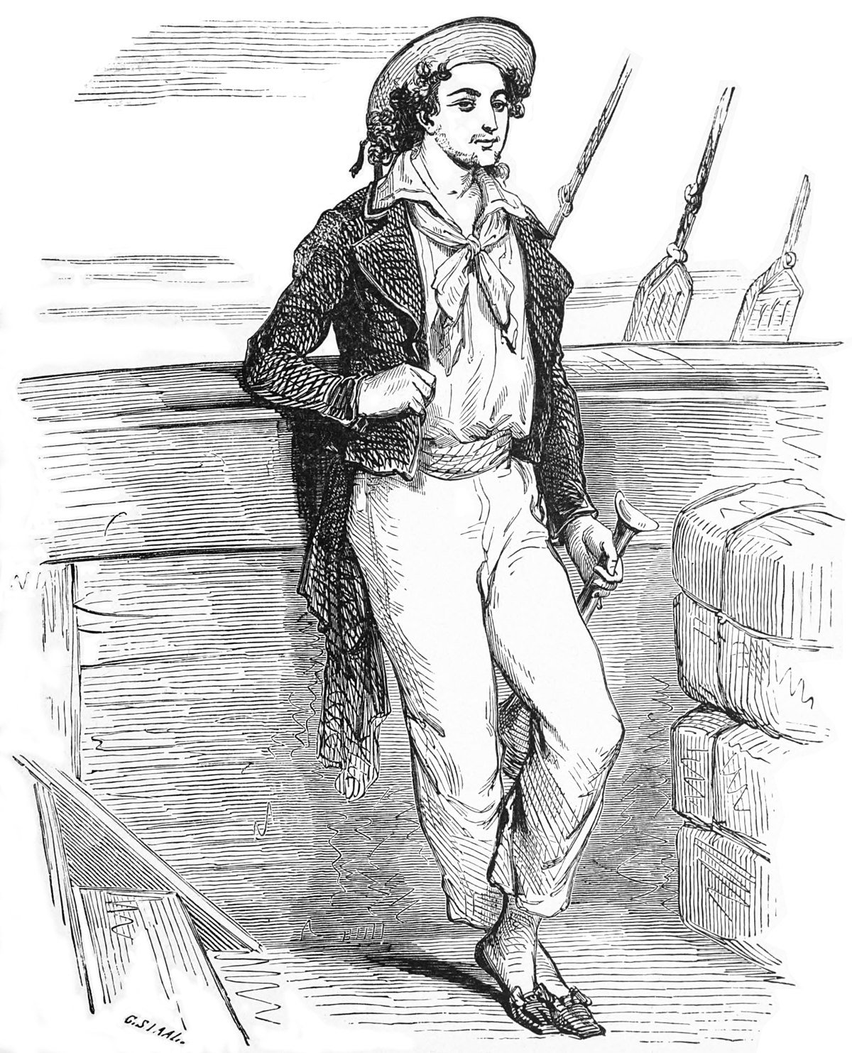 Illustration d'Edmond Dantès.