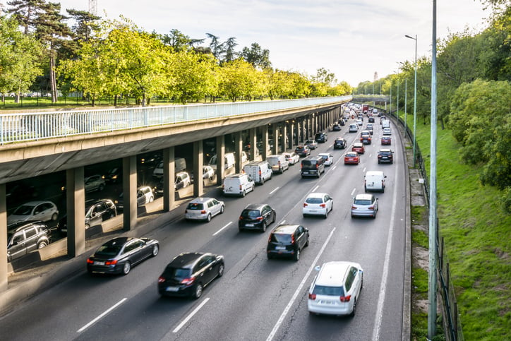 Le périphérique parisien.