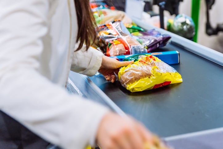 caisse de supermarché