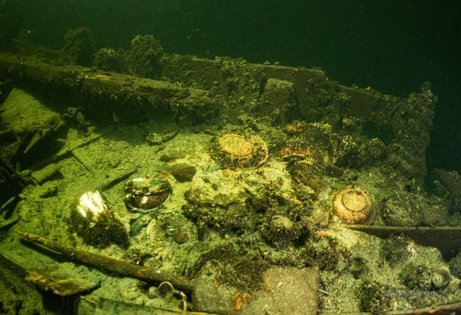 L'épave d'un bateau