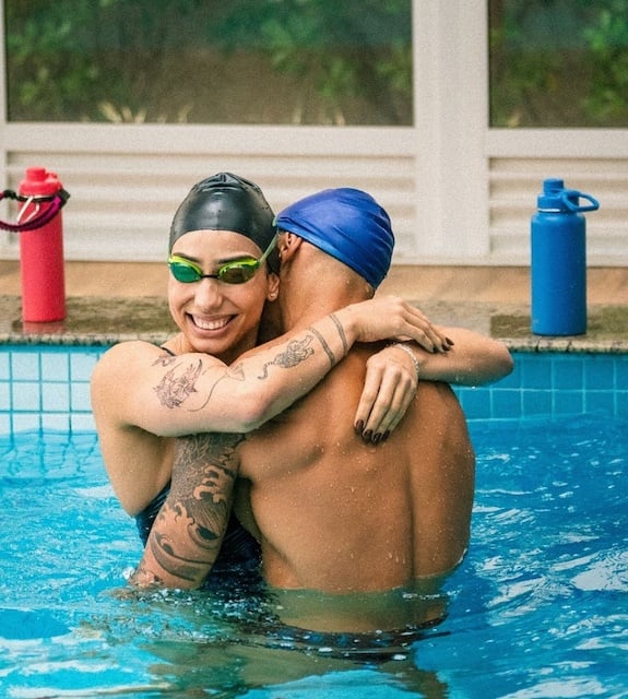 Ana Carolina Vieira et son petit ami, le nageur Gabriel Santos