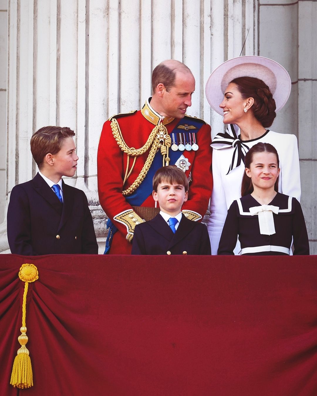 Le Prince William, Kate Middleton et leurs trois enfants