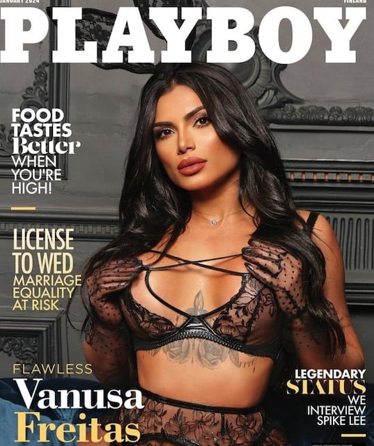 Vanusa Freitas en couverture du magazine Playboy