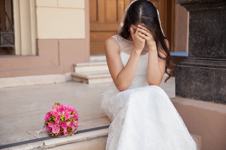 Une mariée laissée à l'autel