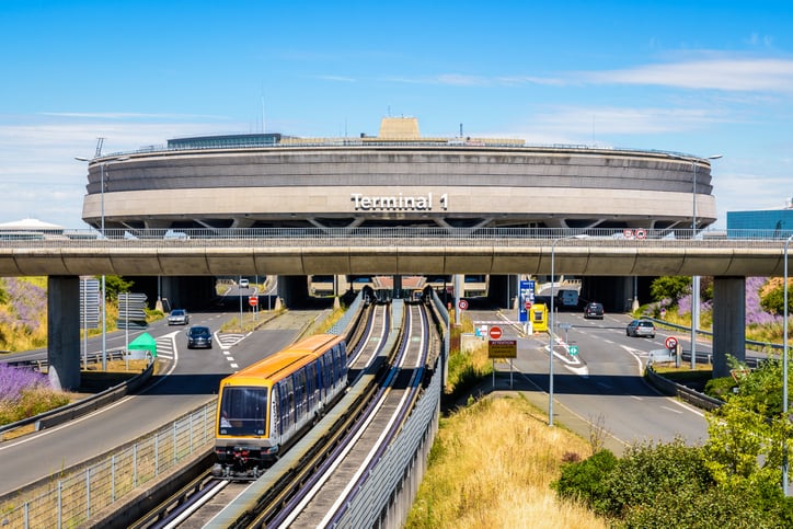 Une navette à l'aéroport de Charles de Gaulle