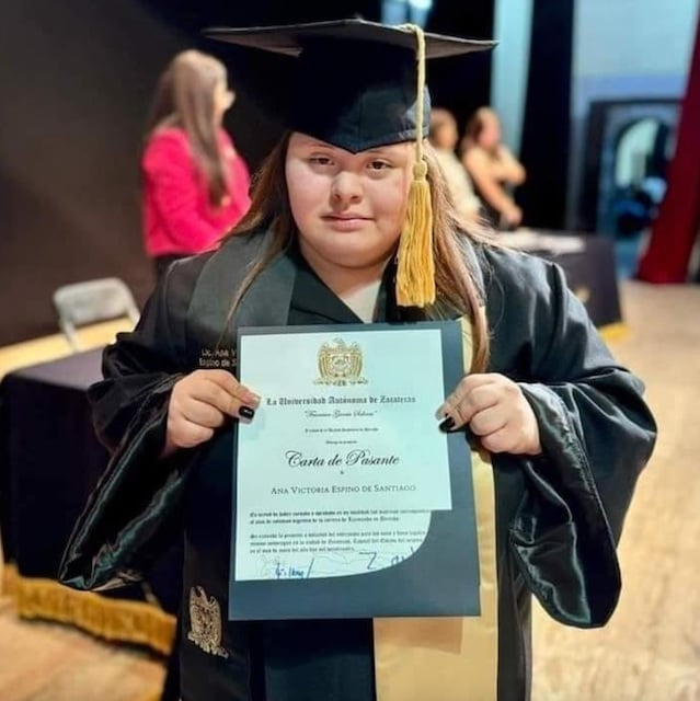 Ana Victoria lors de sa remis de diplômes