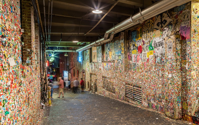 Le Gum Wall à Seattle