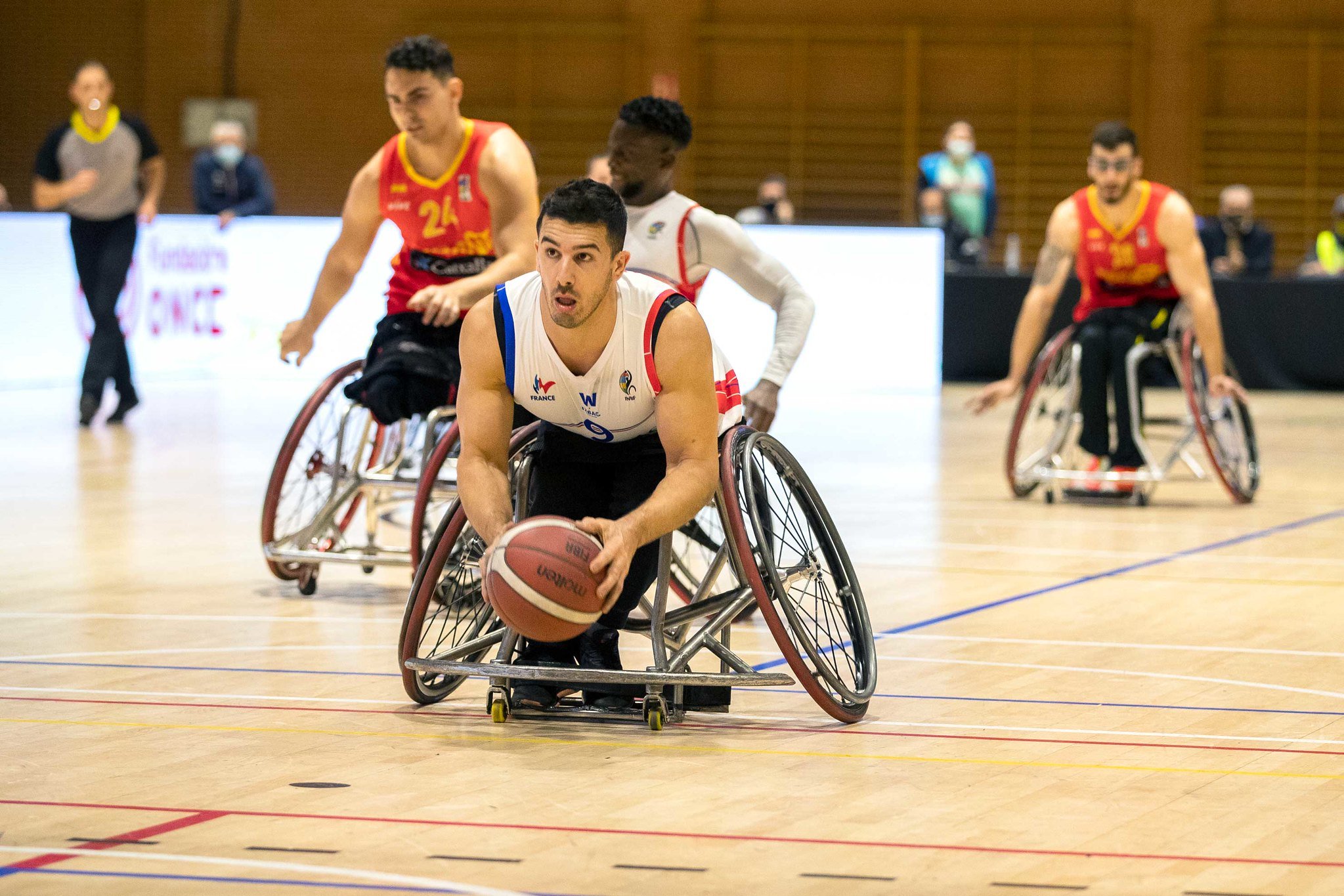 Sofyane Mehaoui, membre de l'équipe de France de basket fauteuil