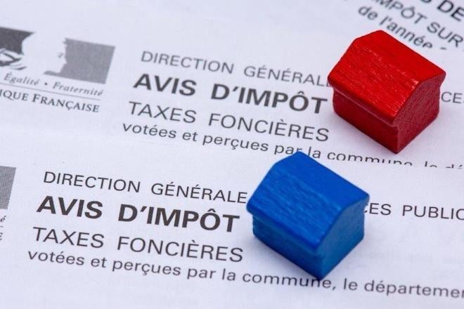 Un avis d'imposition avec la taxe foncière