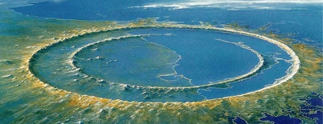 Le cratère de Chicxulub au Mexique