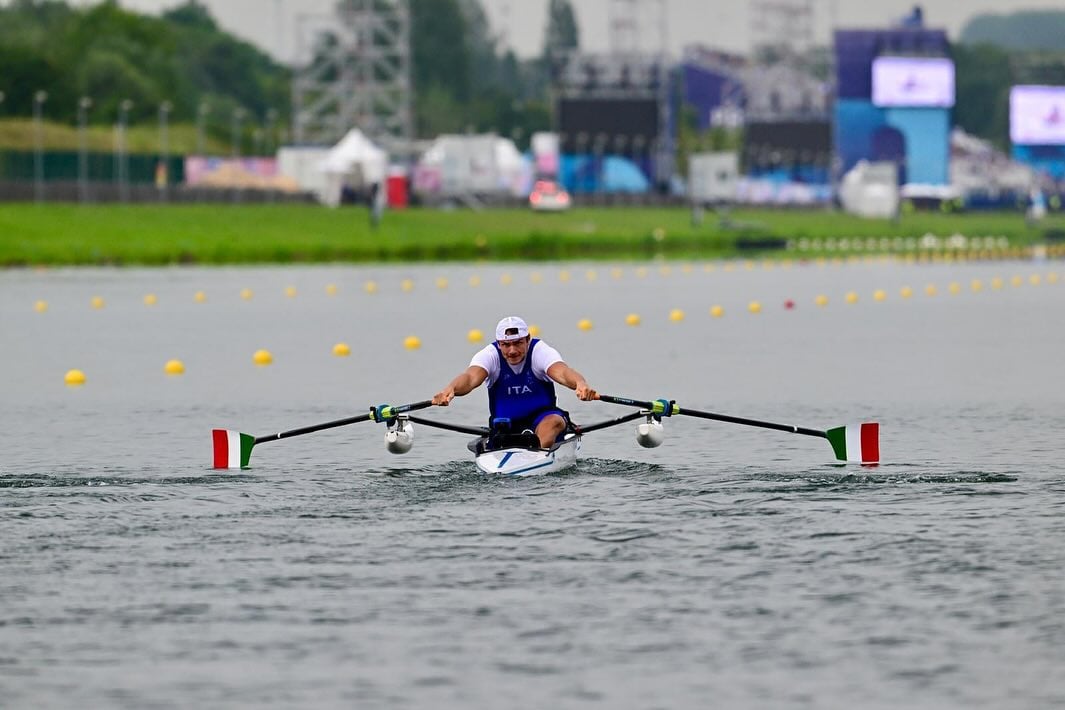 Le para-athlète italien Giacomo Perini