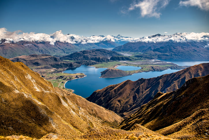 Le lac Wanaka en Nouvelle-Zélande