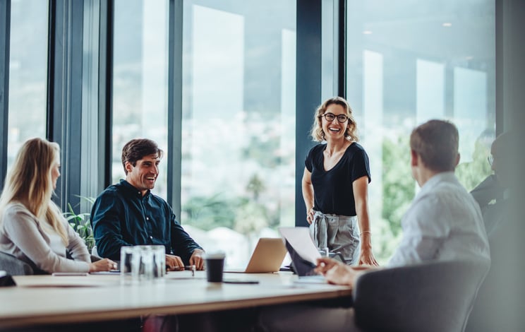 Une réunion dans une entreprise