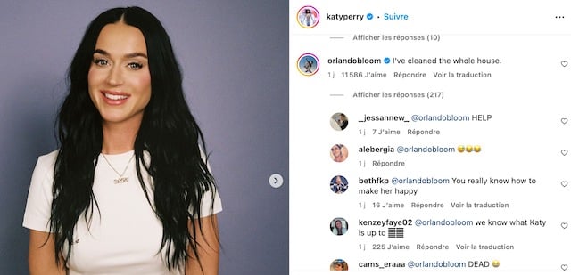 Capture d'écran / Instagram Katy Perry