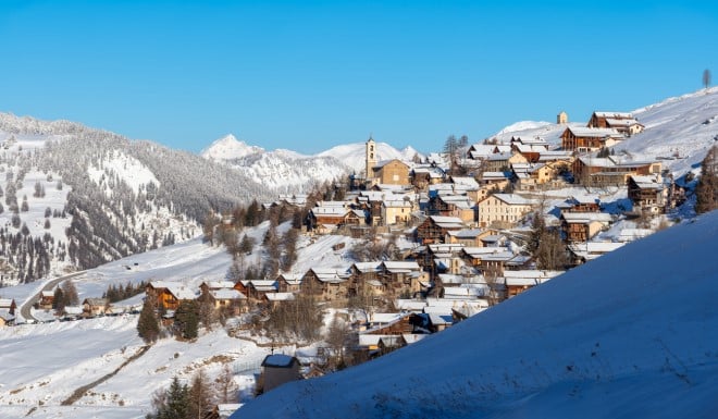 Saint-Véran sous la neige