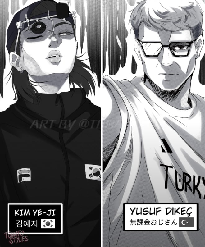 Kim Ye-ji et Yusuf Dikeç transformés en héros de manga