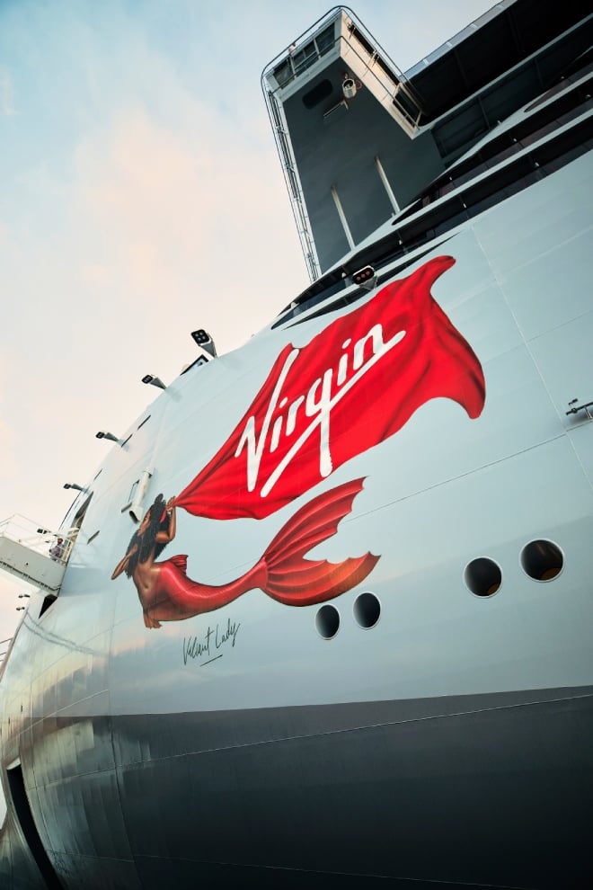 Un navire de la compagnie Virgin Voyages