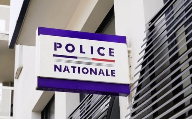 Panneau police nationale à Bordeaux