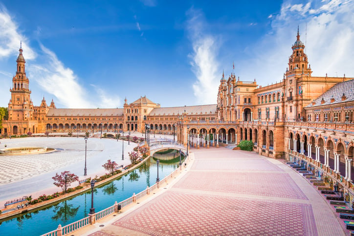 La place d'Espagne à Séville