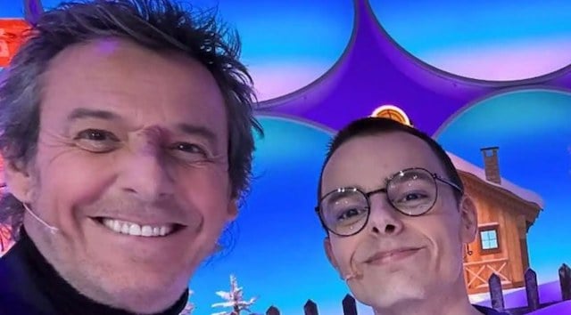 Jean-Luc Reichmann et Emilien dans les 12 coups de midi