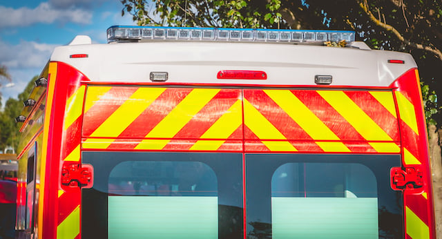 Un camion de pompiers