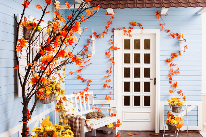 Une maison en automne