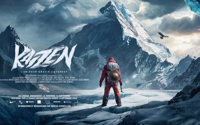 Affiche du documentaire d'Inoxtag, Kaizen : un an pour gravir l'Everest