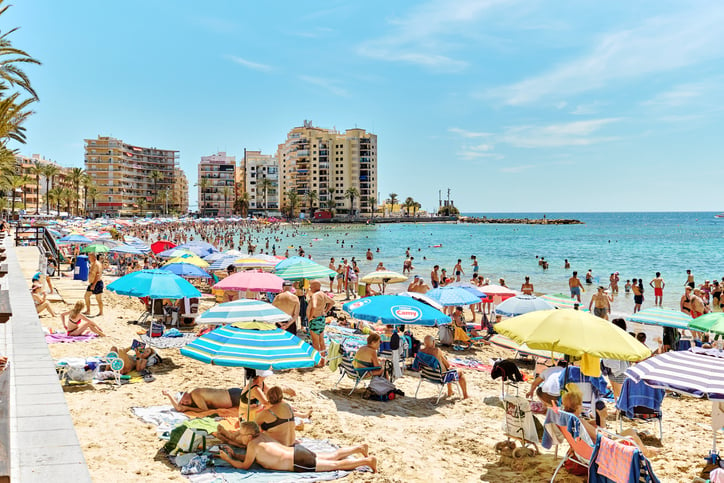 Une plage en Espagne