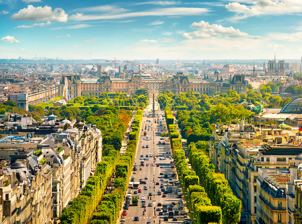 L'avenue des Champs-Élysées à Paris