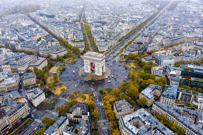 L'avenue des Champs-Élysées à Paris