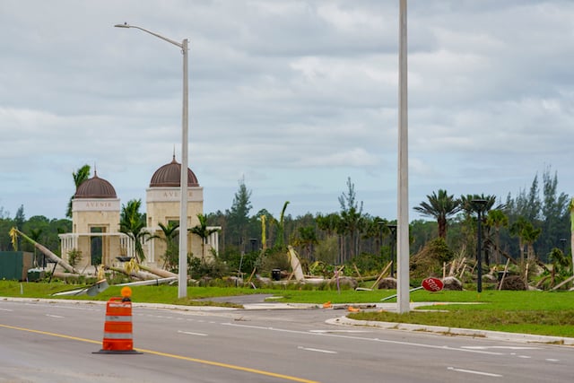 Dégâts provoqués par la tempête Milton