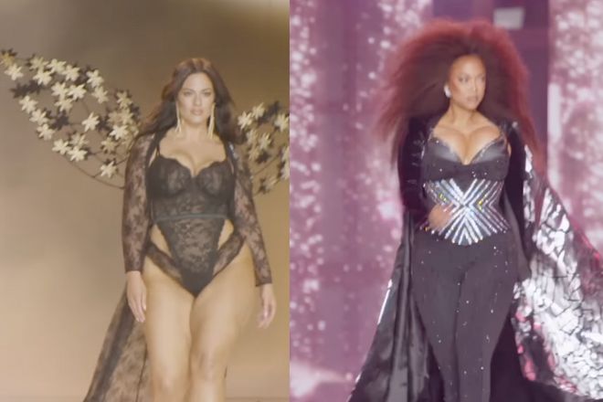 Ashley Graham et Tyra Banks lors du défilé Victoria's Secret à New York ce 15 octobre 2024