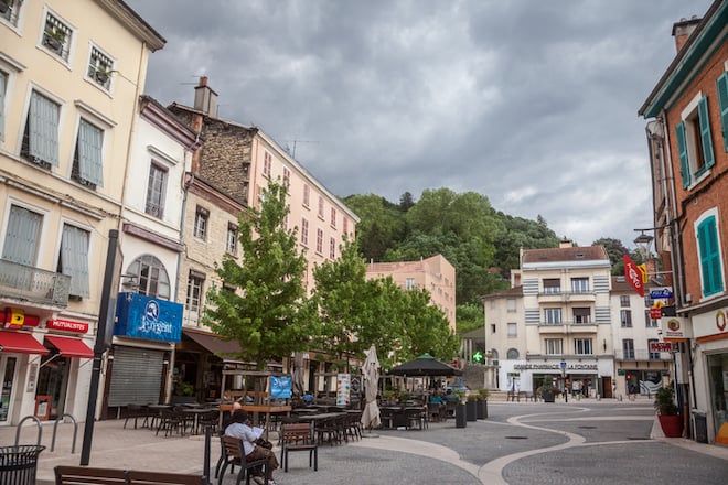 La ville de Bourgoin-Jallieu dans l'Isère