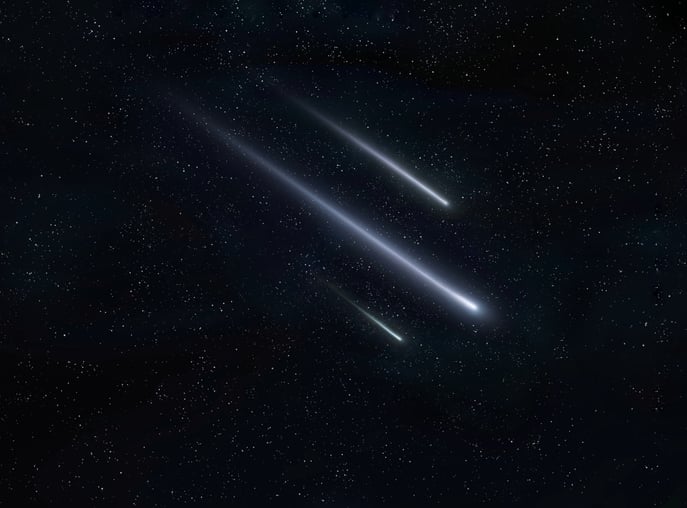 Des étoiles filantes