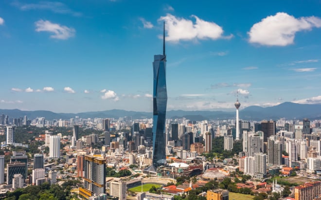 La tour Merdeka 118 à Kuala Lumpur en Malaisie