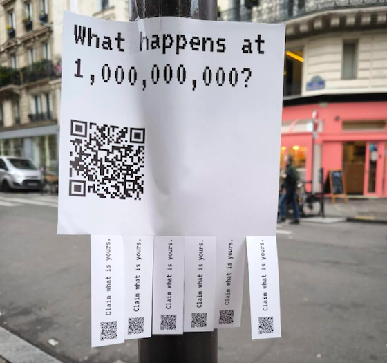 Des affiches avec un QR Code