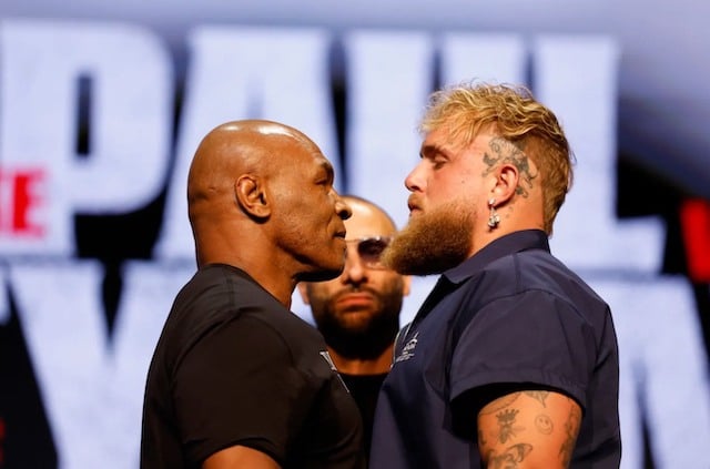 Mike Tyson et Jake Paul 