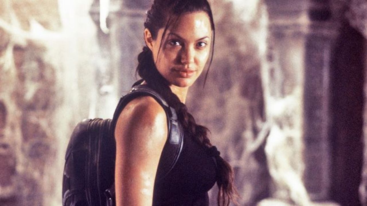 Lara Croft jouée par Angelina Jolie