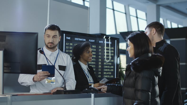 La douane dans un aéroport