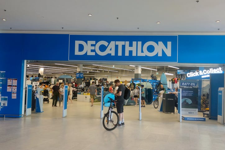 L'entrée d'un magasin Decathlon