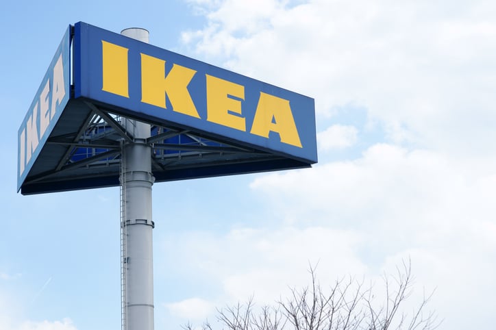 Une enseigne Ikea