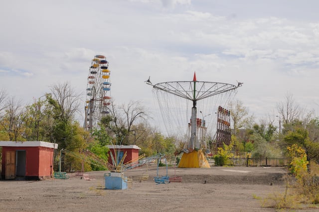 Un parc d'attractions abandonné 