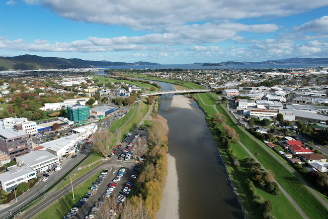 La ville de Lower Hutt en Nouvelle-Zélande