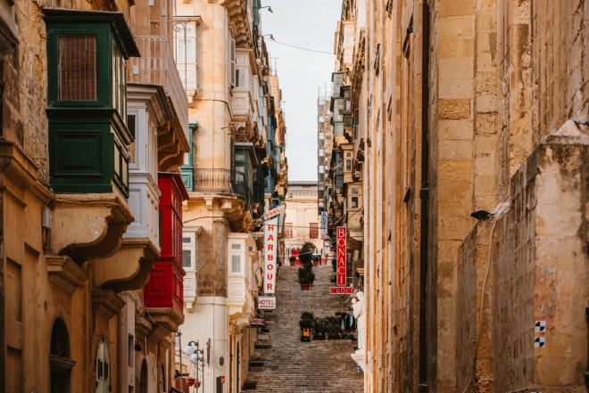 Rue La Valette à Malte