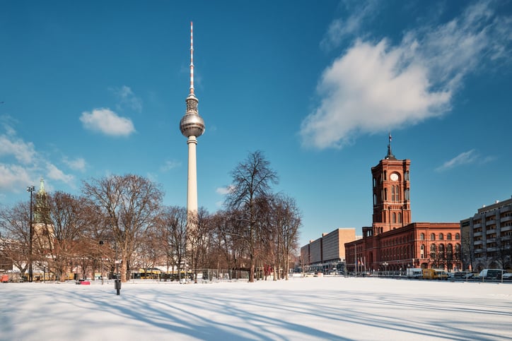 Berlin sous la neige